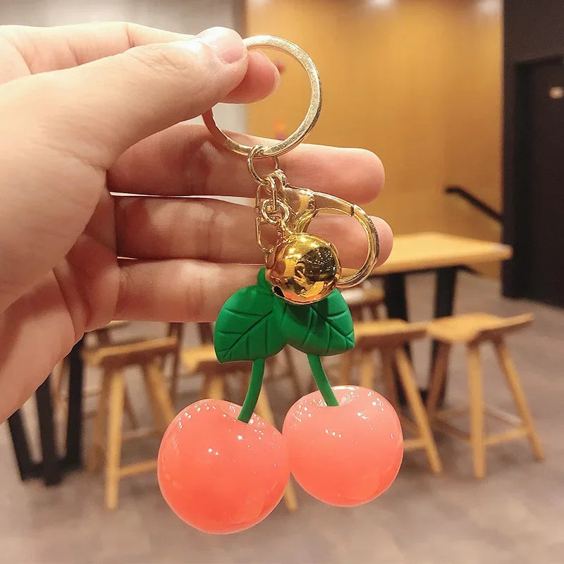 Charm Cereza de Cristal para Bolso – Personalizable