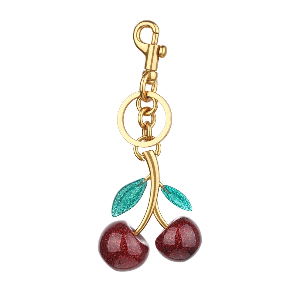 Charm Cereza de Cristal para Bolso – Personalizable