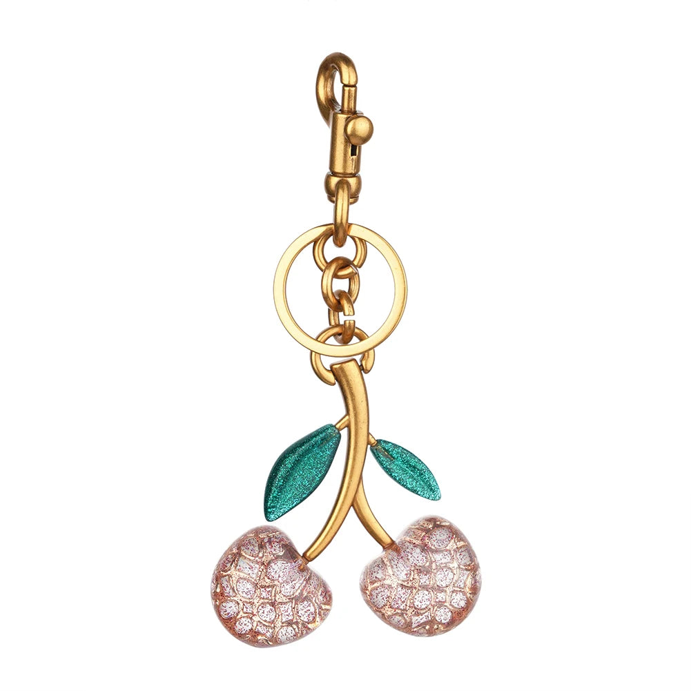Charm Cereza de Cristal para Bolso – Personalizable