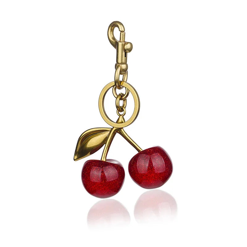 Charm Cereza de Cristal para Bolso – Personalizable